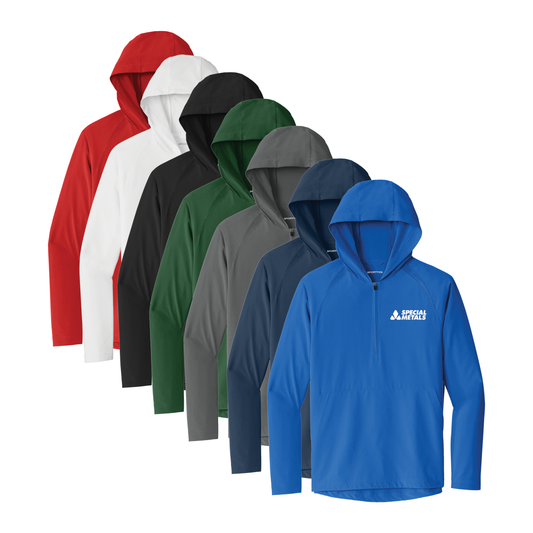 Sport-Tek® Repeat 1/2-Zip Long Sleeve Hooded Jacket (JST488)